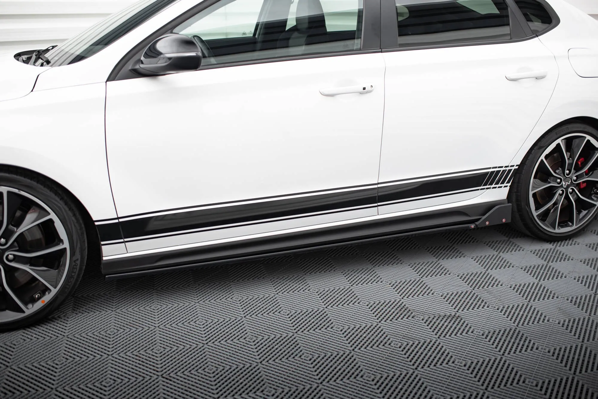 Side Skirts Diffusers V.5   Flaps Hyundai I30 N Mk3 / Mk3 FL Hatchback/Fastback