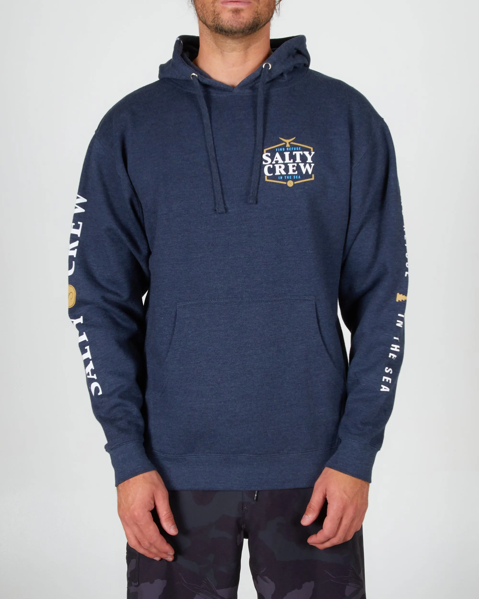 Skip Jack Hood Fleece - Navy Heather