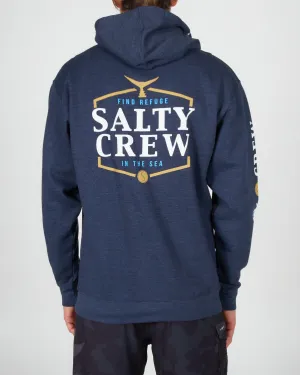 Skip Jack Hood Fleece - Navy Heather