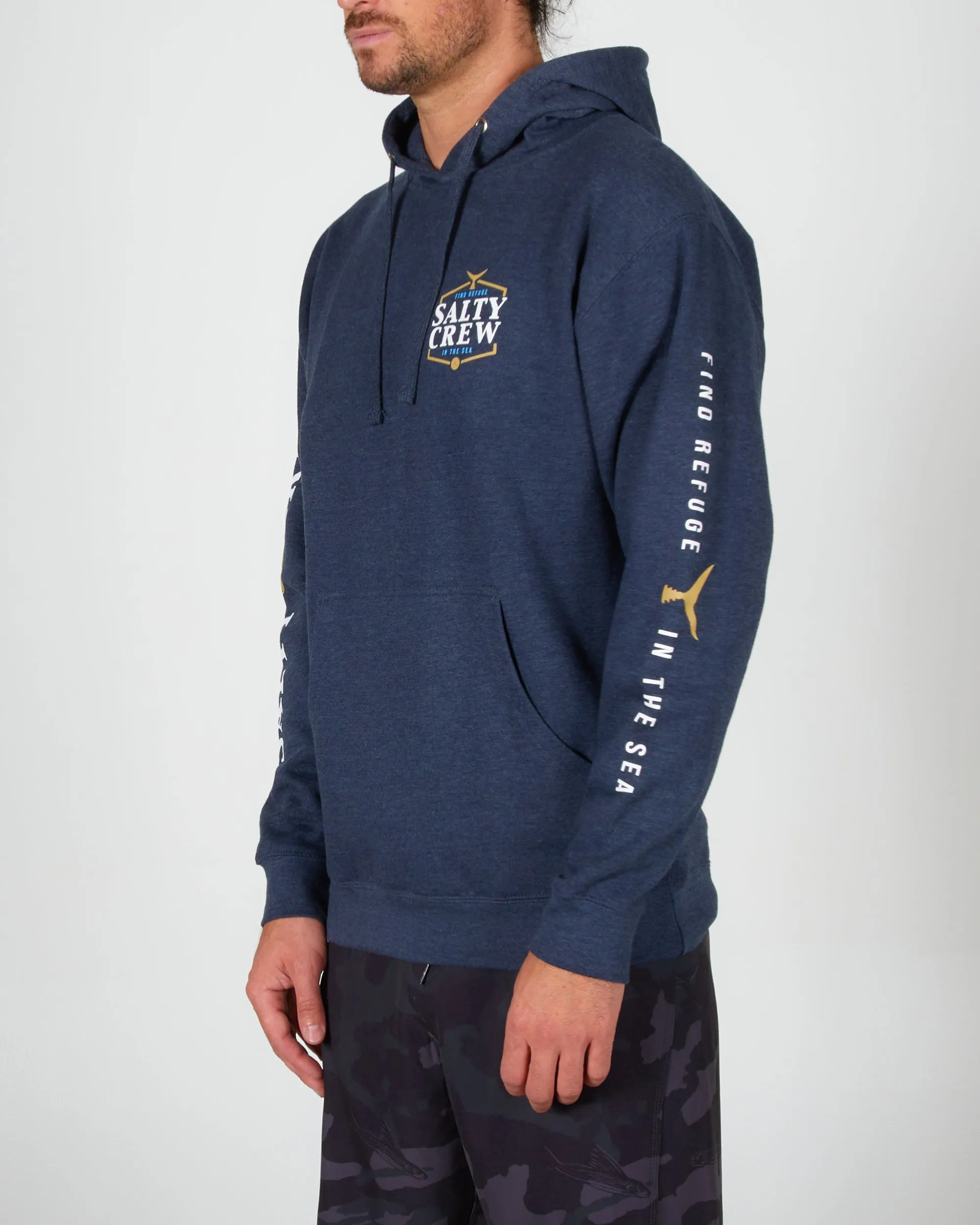 Skip Jack Hood Fleece - Navy Heather