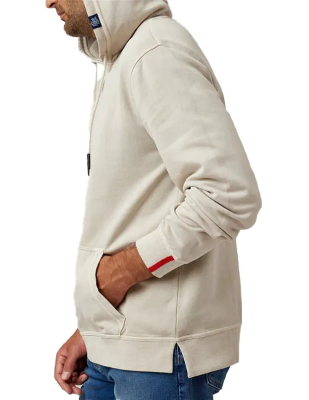 Solid Garment Wash Hoodie in Taupe