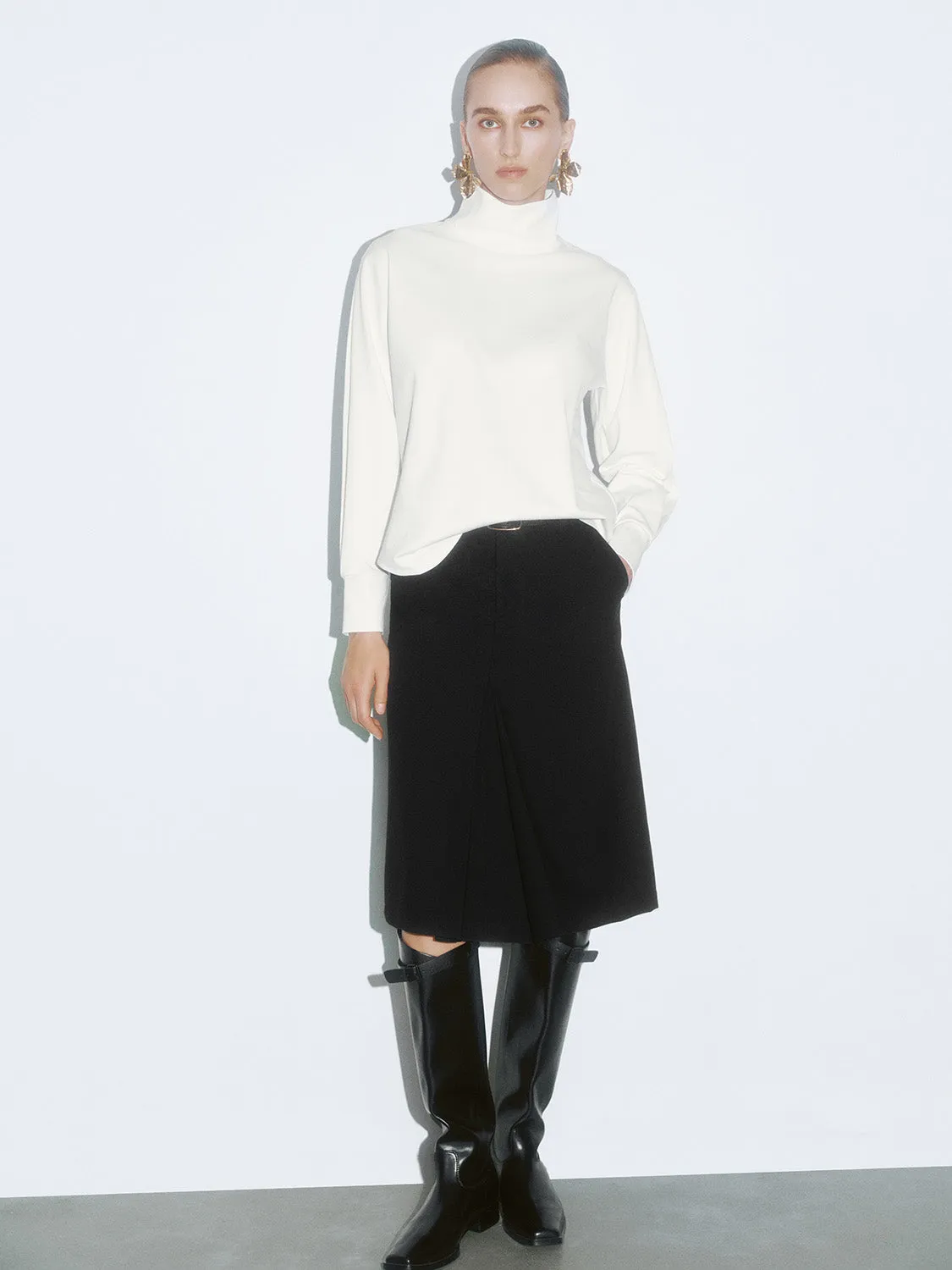 Split Hem A-Line Skirts