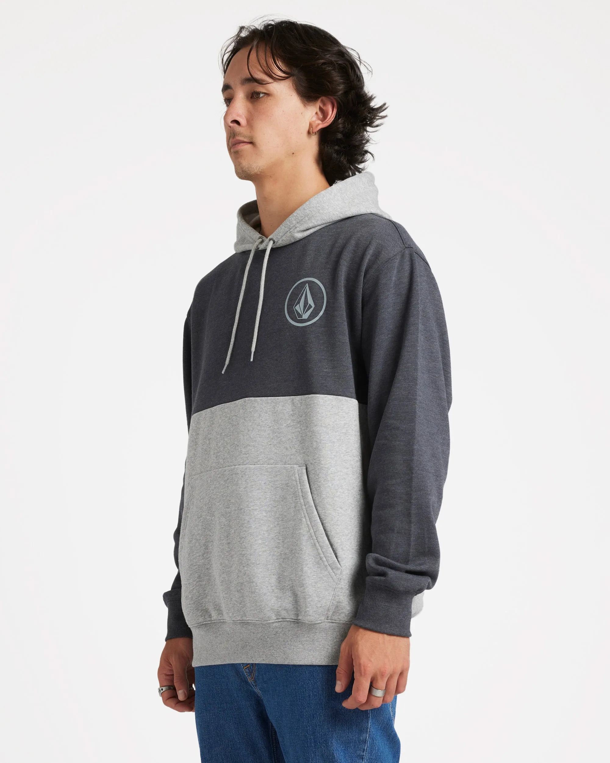 Stone CB PO Hoodie - Heather Grey