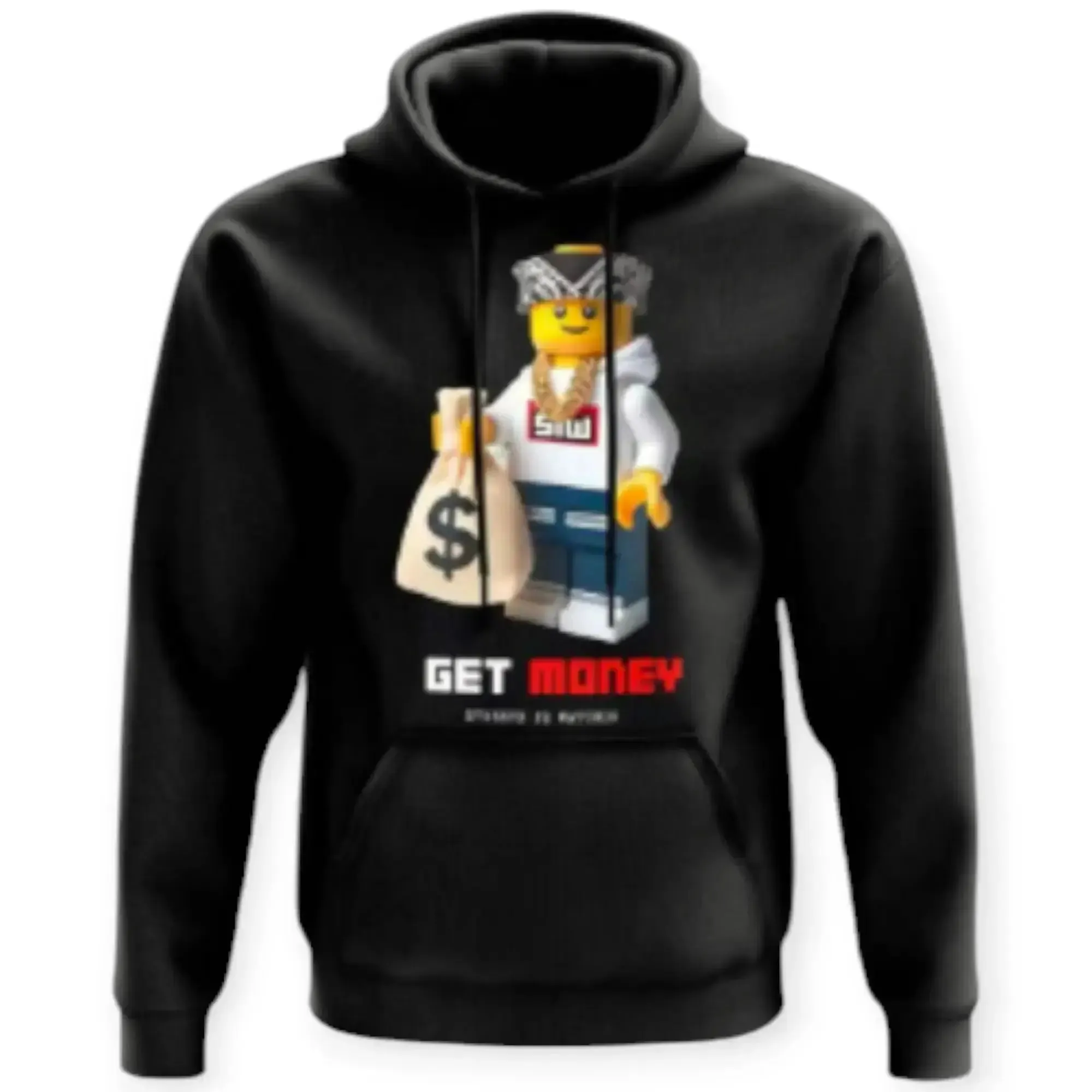 Streetz Iz Watchin Boys Get Money Boys Hoodie (Black)