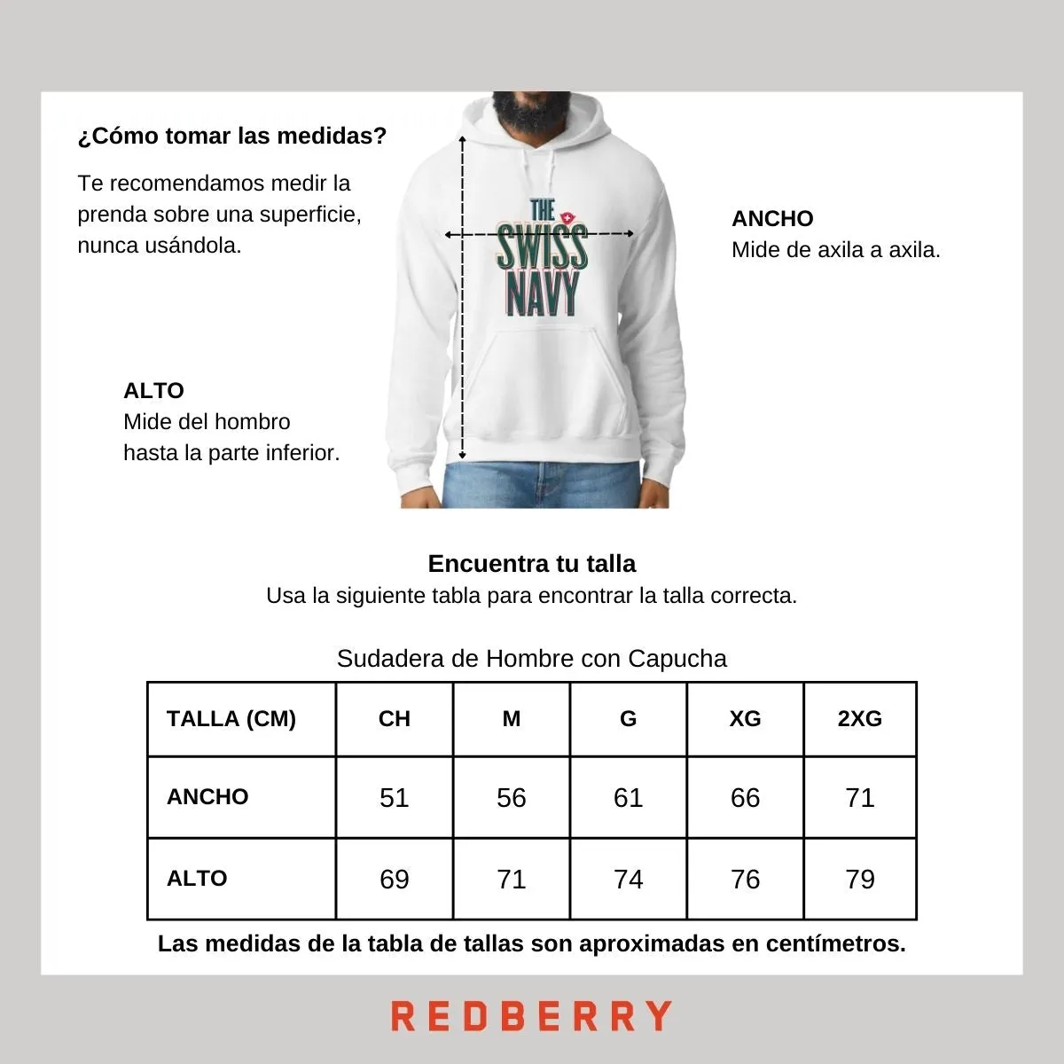 Sudadera Hombre Hoodie The Swiss Navy