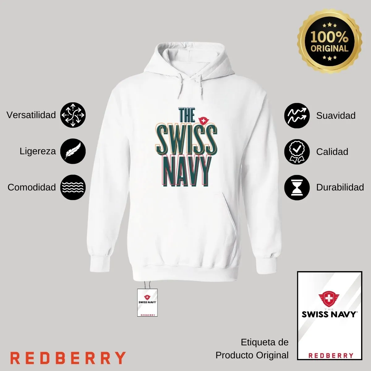 Sudadera Hombre Hoodie The Swiss Navy
