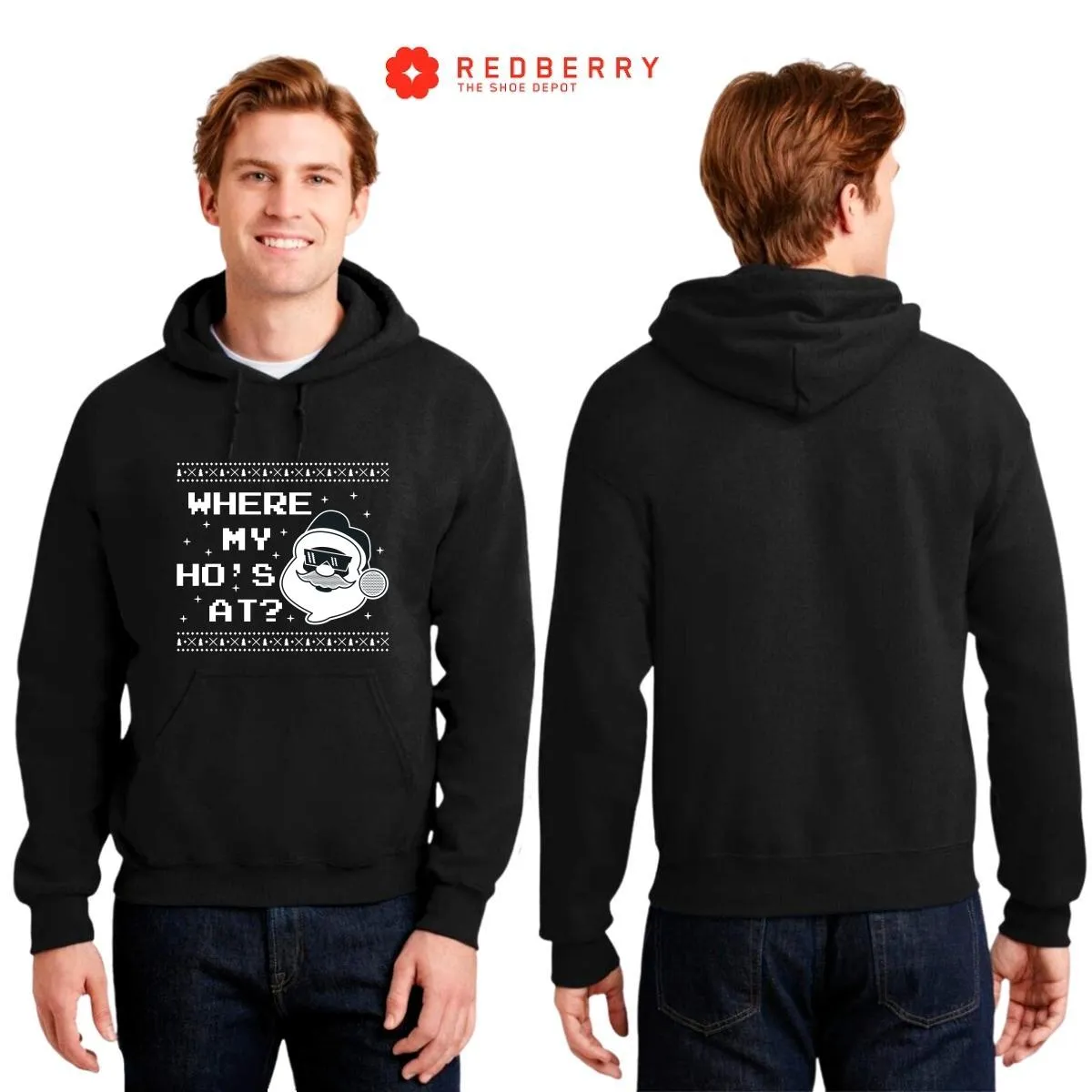 Sudadera Navideña Hombre Deportiva Hoodie 017