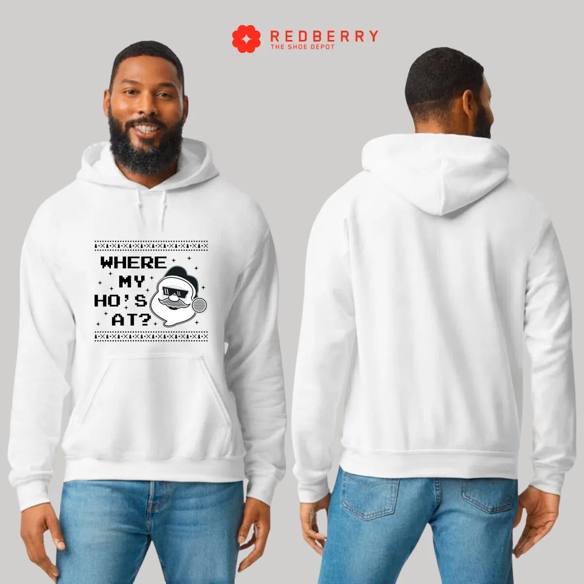 Sudadera Navideña Hombre Deportiva Hoodie 017