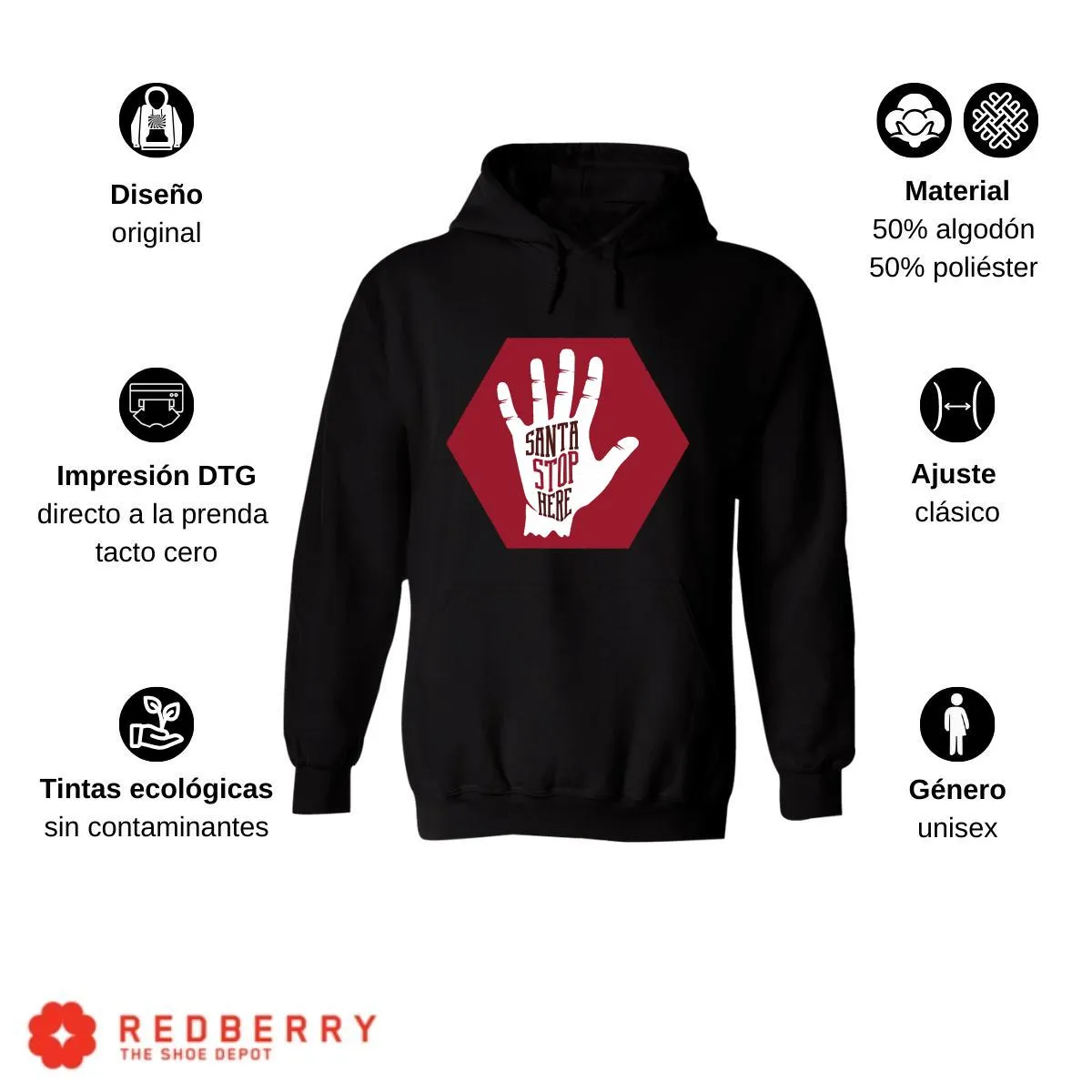 Sudadera Navideña Hombre Deportiva Hoodie 028