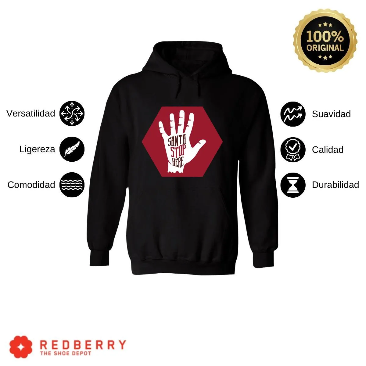 Sudadera Navideña Hombre Deportiva Hoodie 028