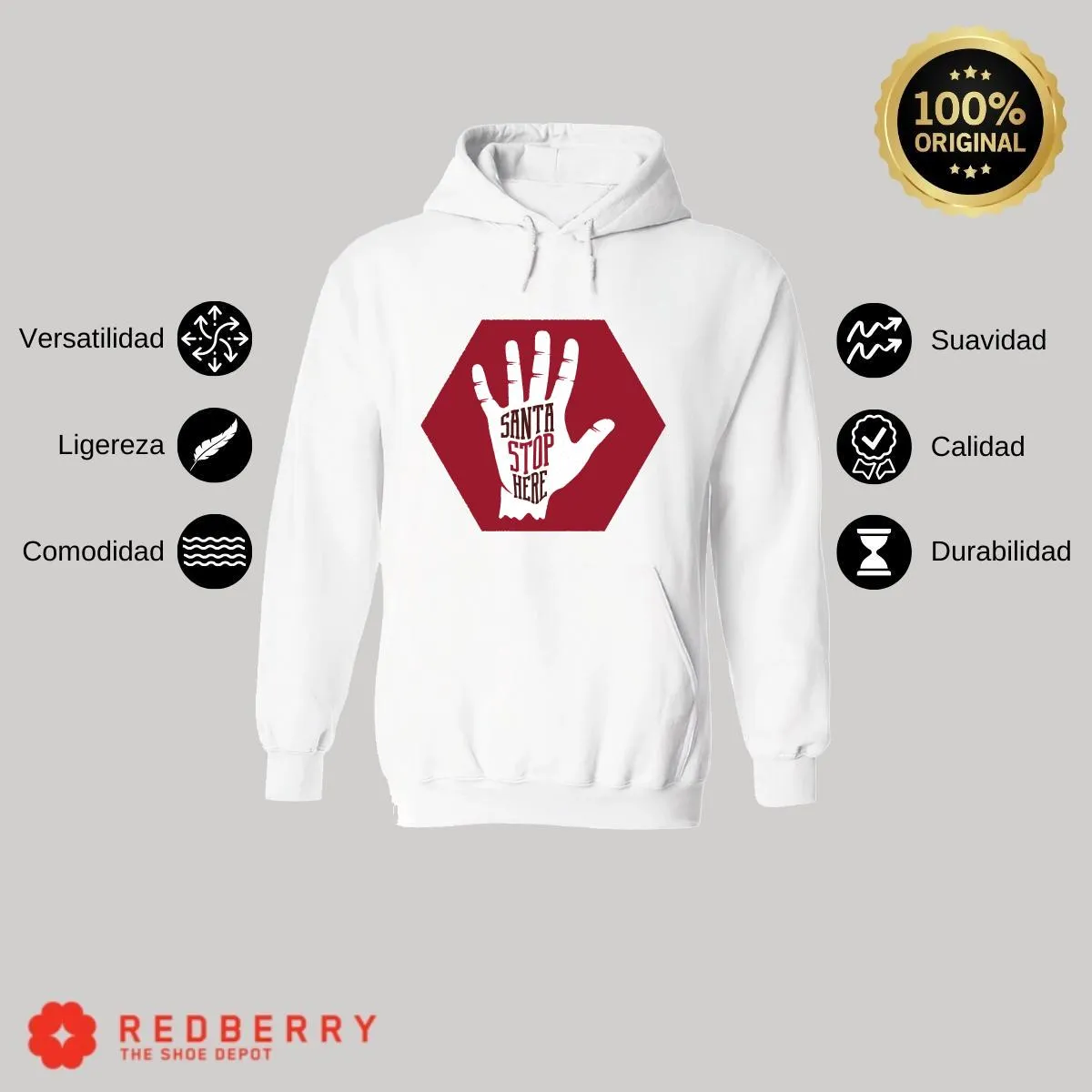 Sudadera Navideña Hombre Deportiva Hoodie 028