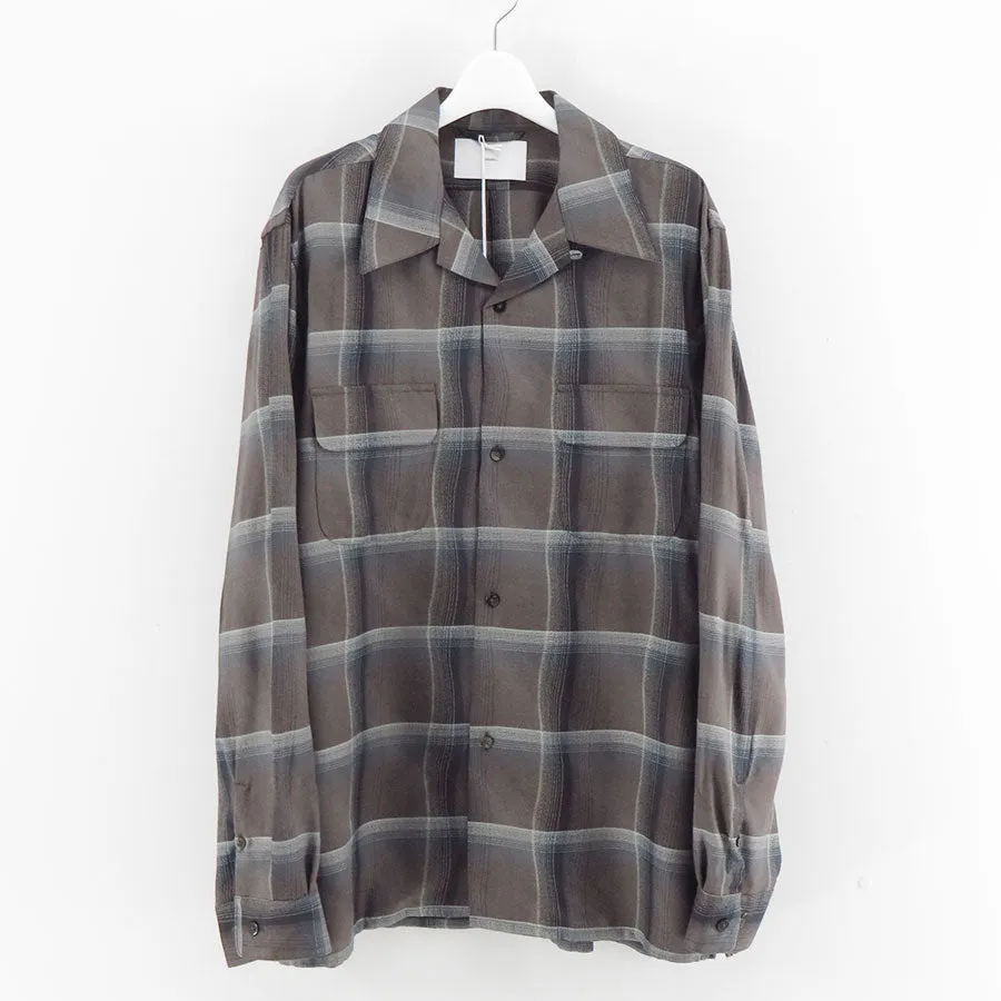 【SUGARHILL/シュガーヒル】<br>OMBRE PLAID OPEN COLLAR SHIRTS <br>2541000501