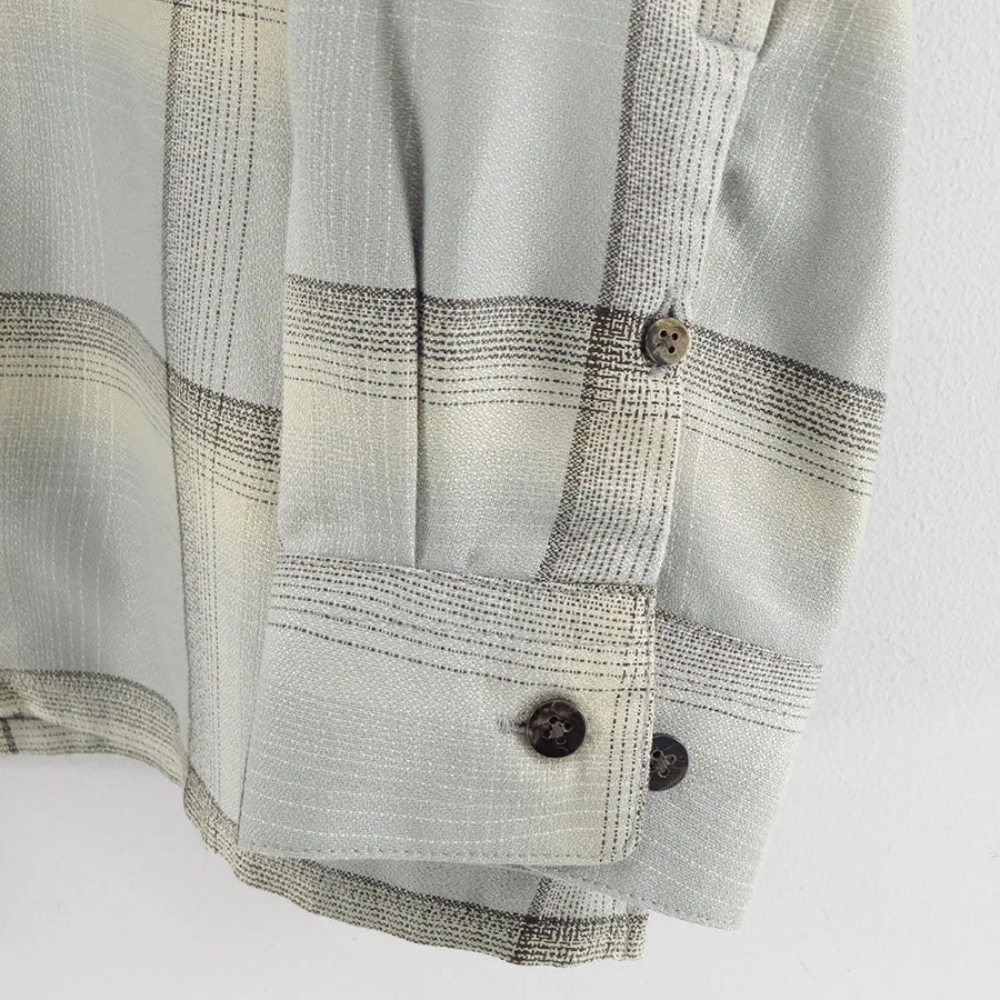 【SUGARHILL/シュガーヒル】<br>OMBRE PLAID OPEN COLLAR SHIRTS <br>2541000501
