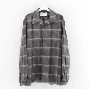 【SUGARHILL/シュガーヒル】<br>OMBRE PLAID OPEN COLLAR SHIRTS <br>2541000501
