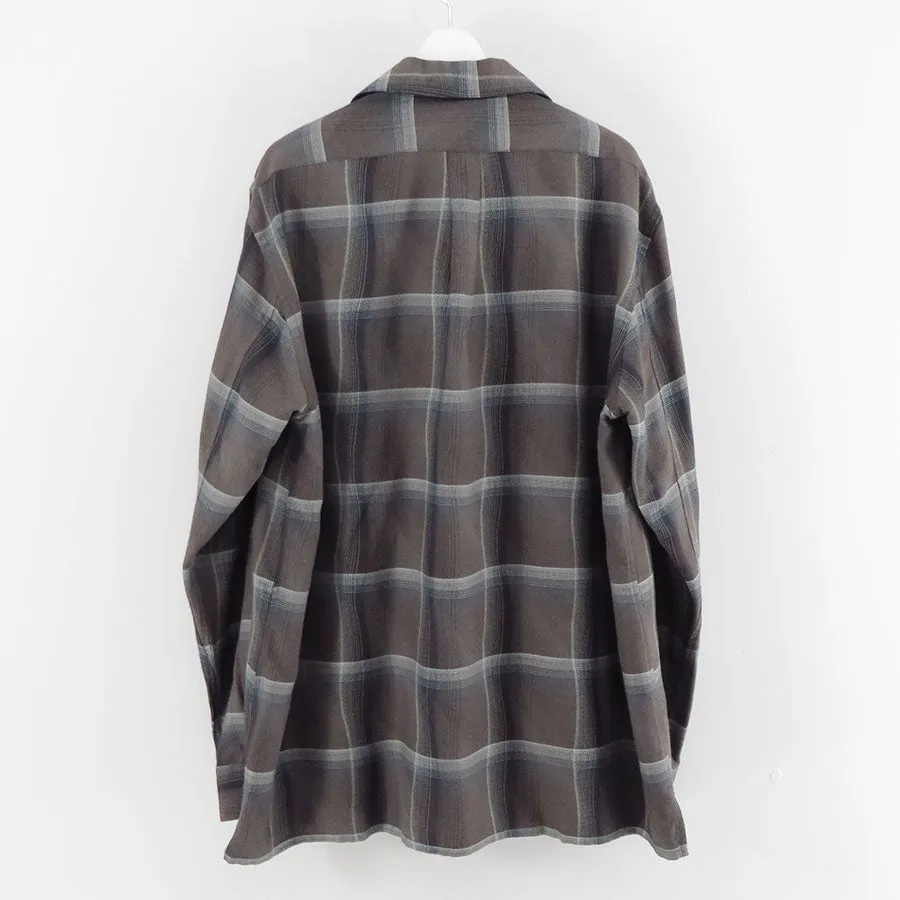 【SUGARHILL/シュガーヒル】<br>OMBRE PLAID OPEN COLLAR SHIRTS <br>2541000501