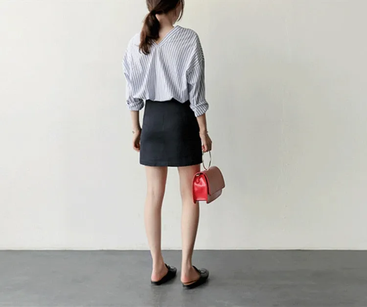 Summer Women Skirts High Waist Casual Irregular Package Hip Fashionable Skirt