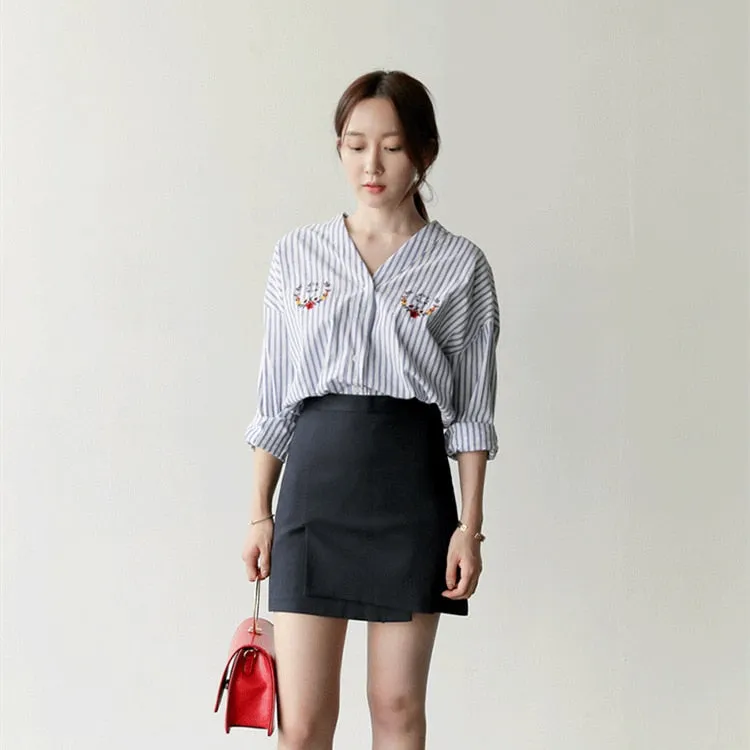 Summer Women Skirts High Waist Casual Irregular Package Hip Fashionable Skirt