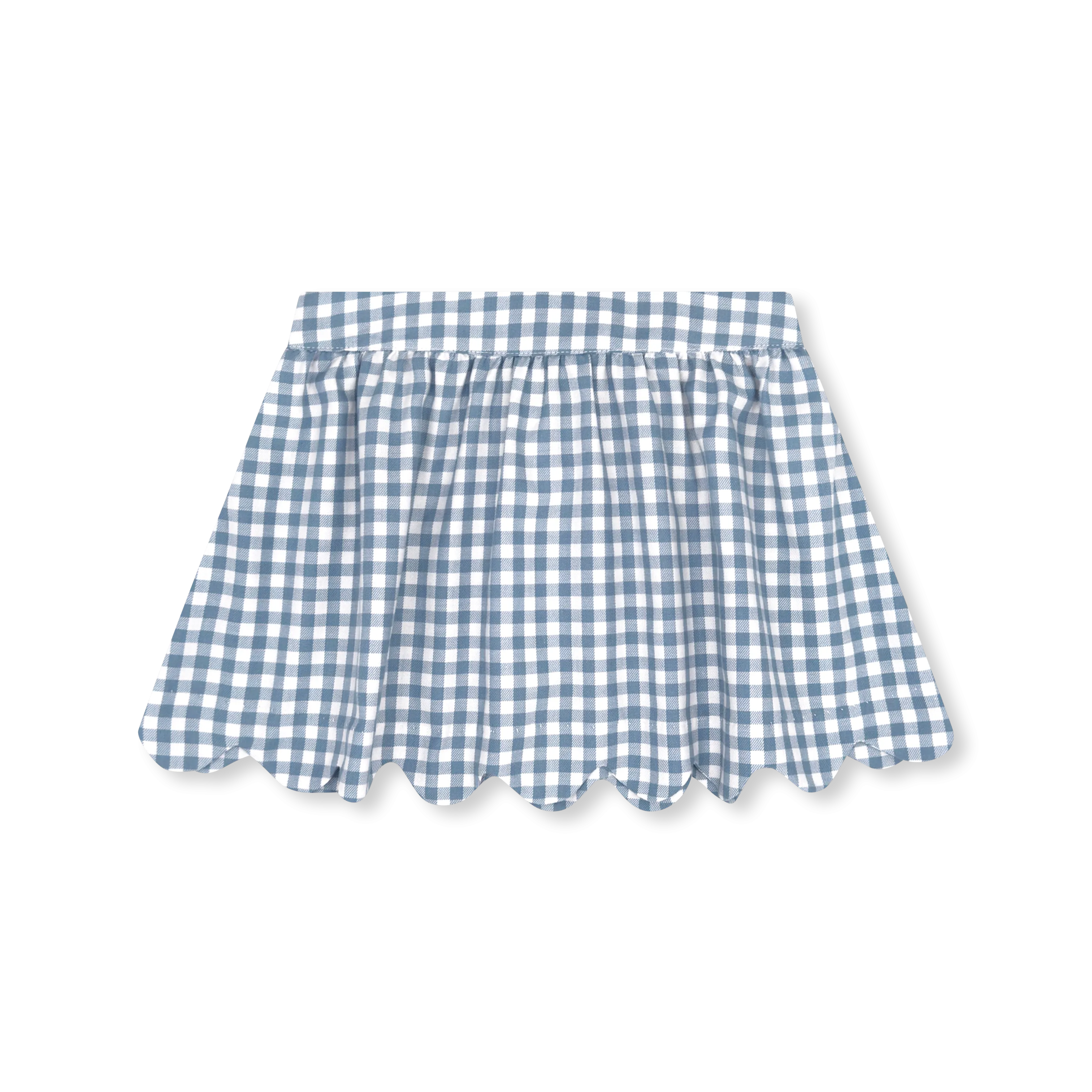 Susie Skirt - Stone Blue Check