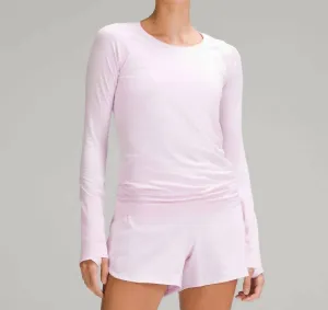 Swiftly Tech Long Sleeve Shirt In Medowsweet Pink