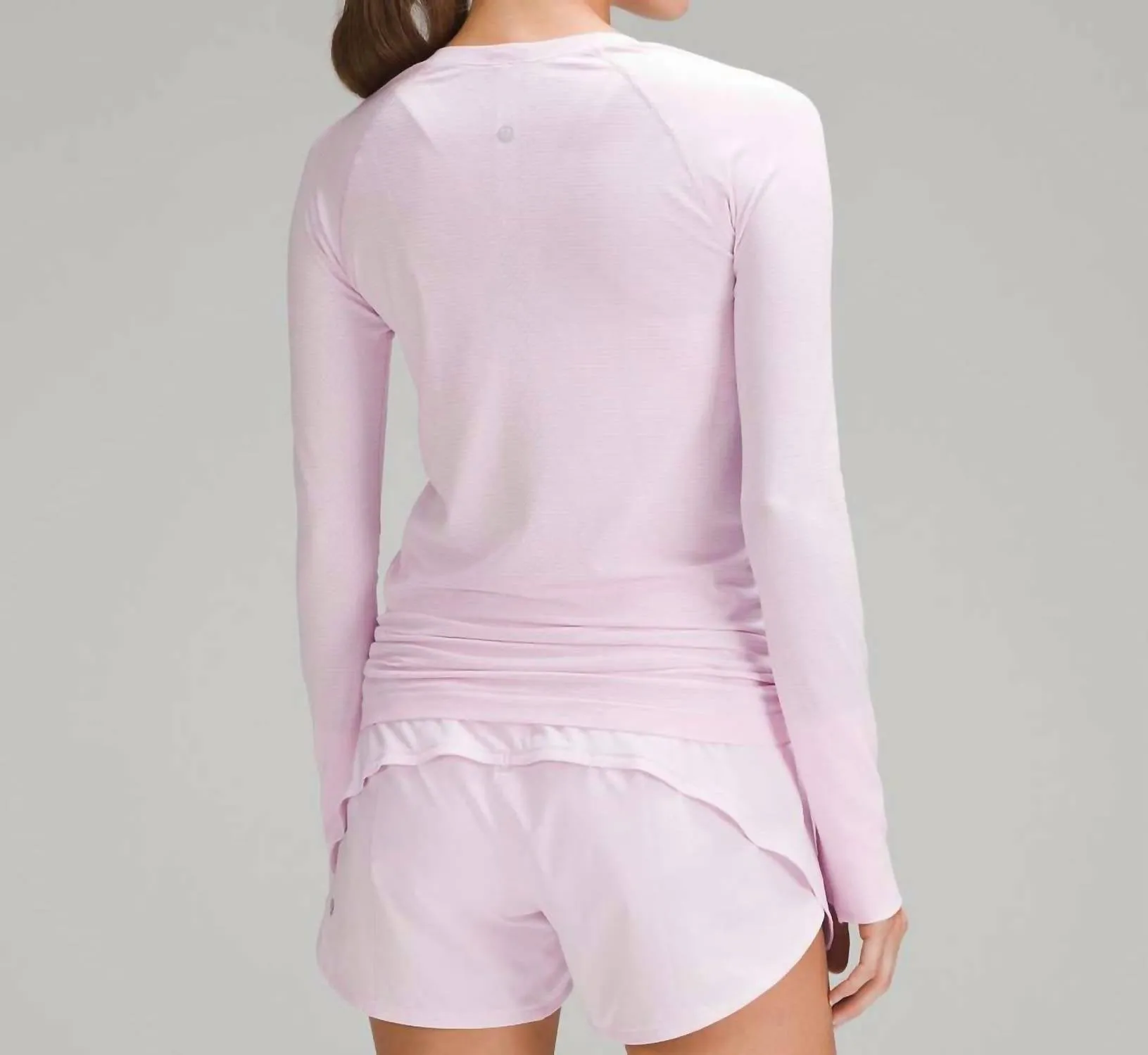 Swiftly Tech Long Sleeve Shirt In Medowsweet Pink