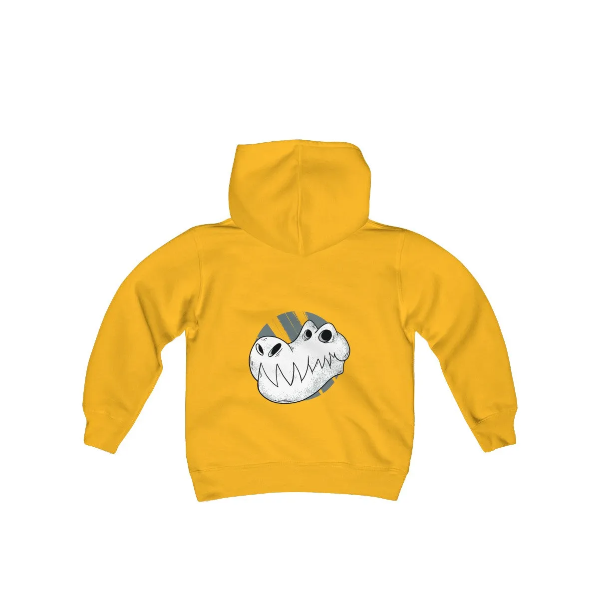 T-REX SKULL <br>young person's <br>heavy blend <br>hooded sweatshirt