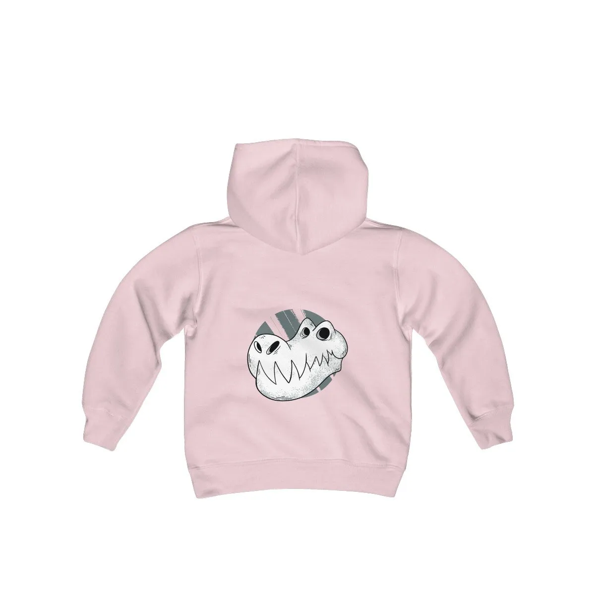 T-REX SKULL <br>young person's <br>heavy blend <br>hooded sweatshirt