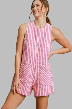 Textured Knit Romper