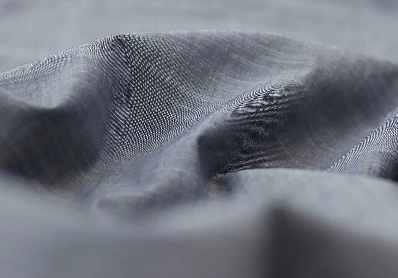 The Albini Slate Blue Heather Milo Custom Shirt