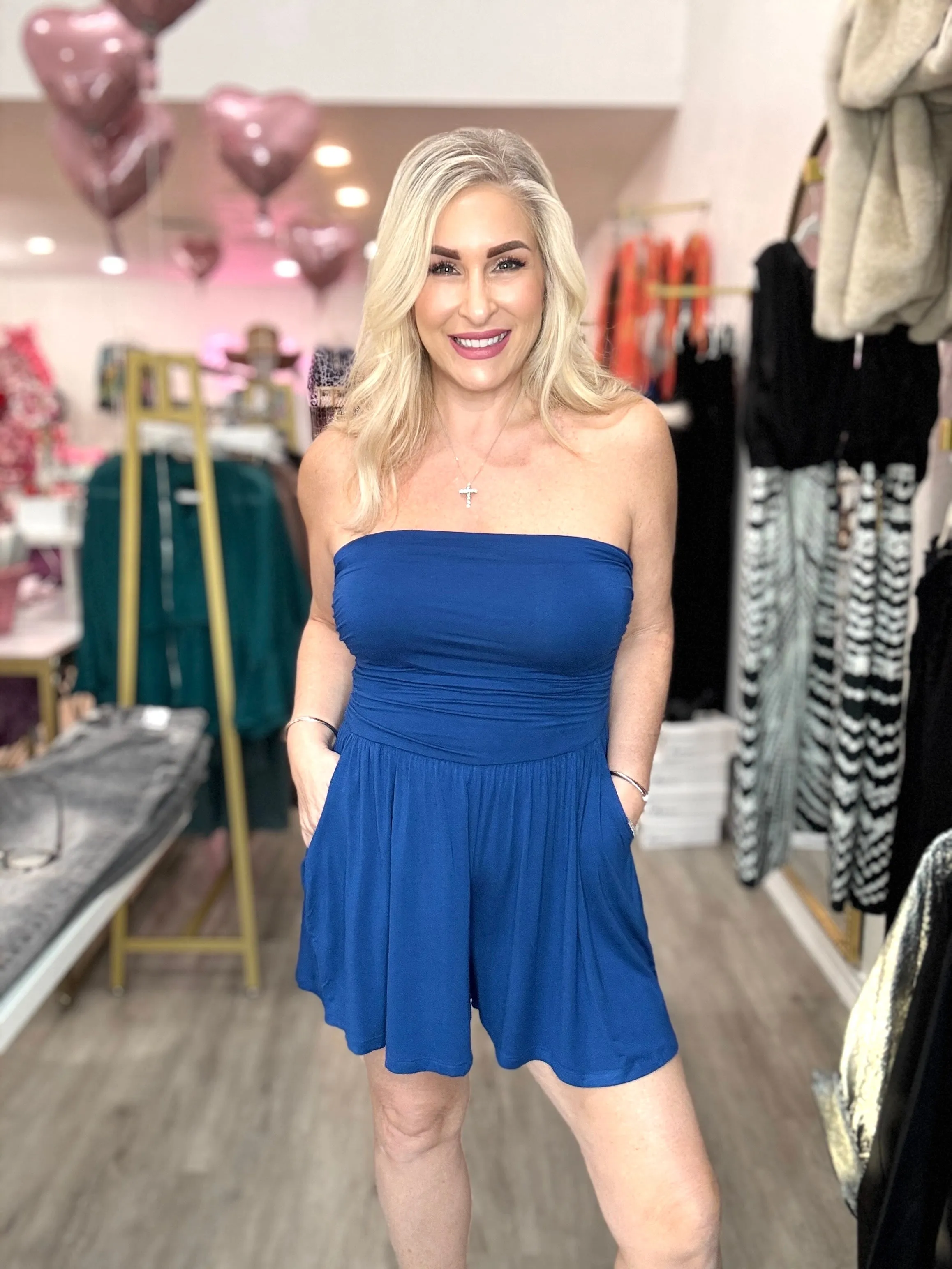 The Casual Tube Top Romper