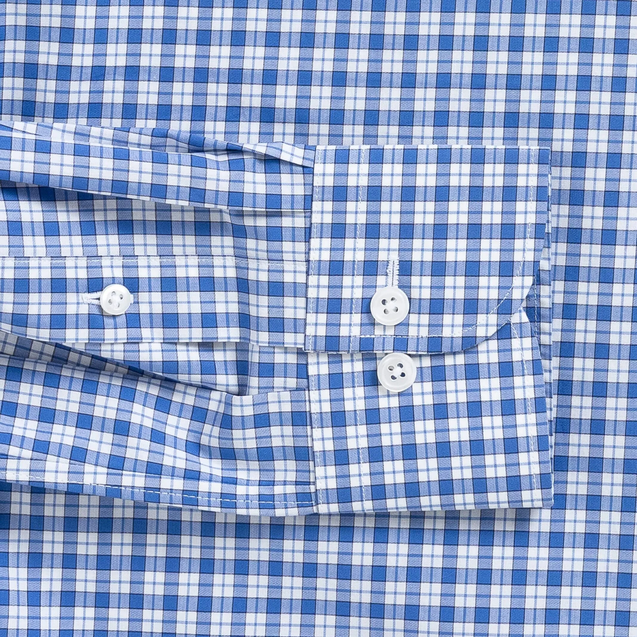The Cobalt Thomas Mason Terranova Plaid Custom Shirt