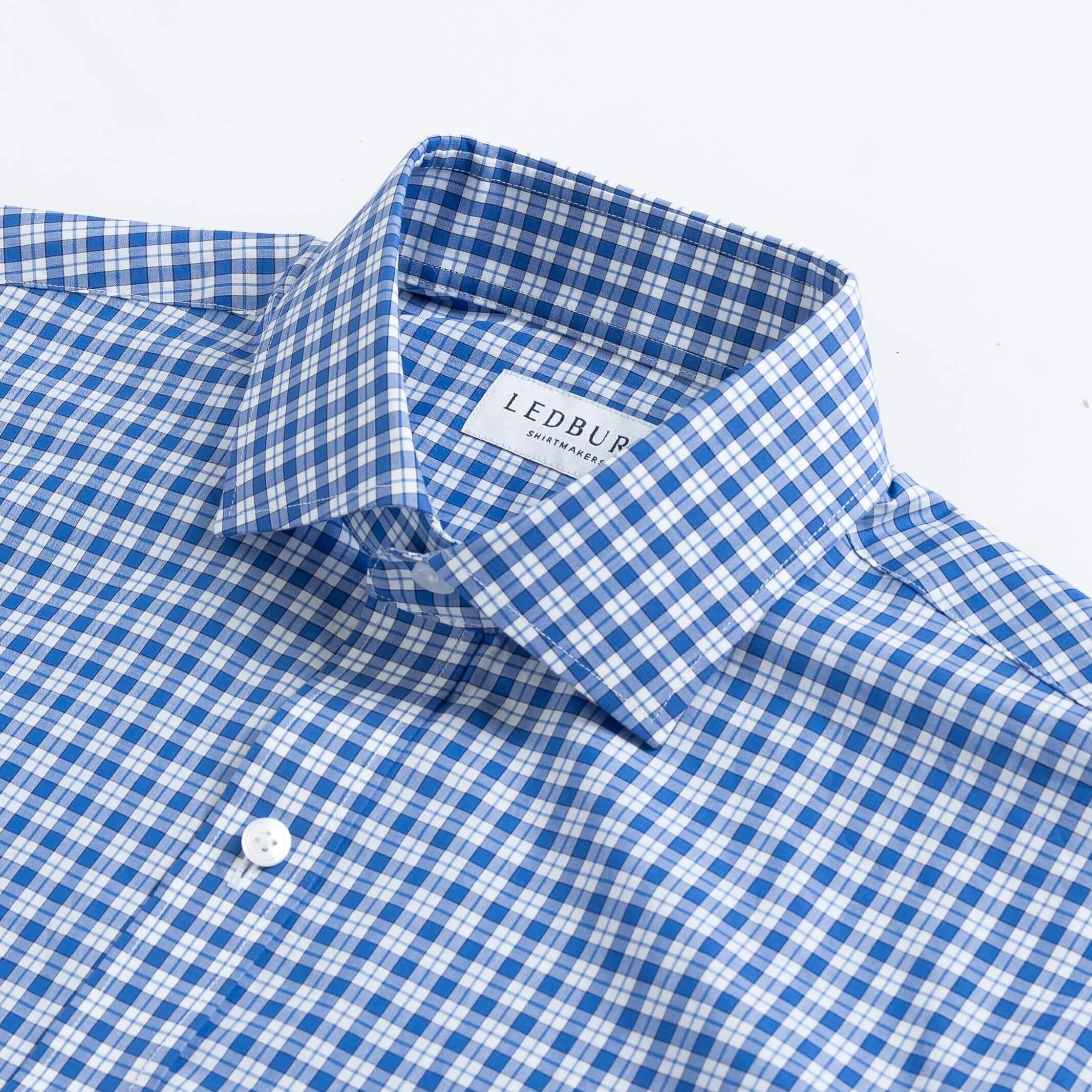 The Cobalt Thomas Mason Terranova Plaid Custom Shirt