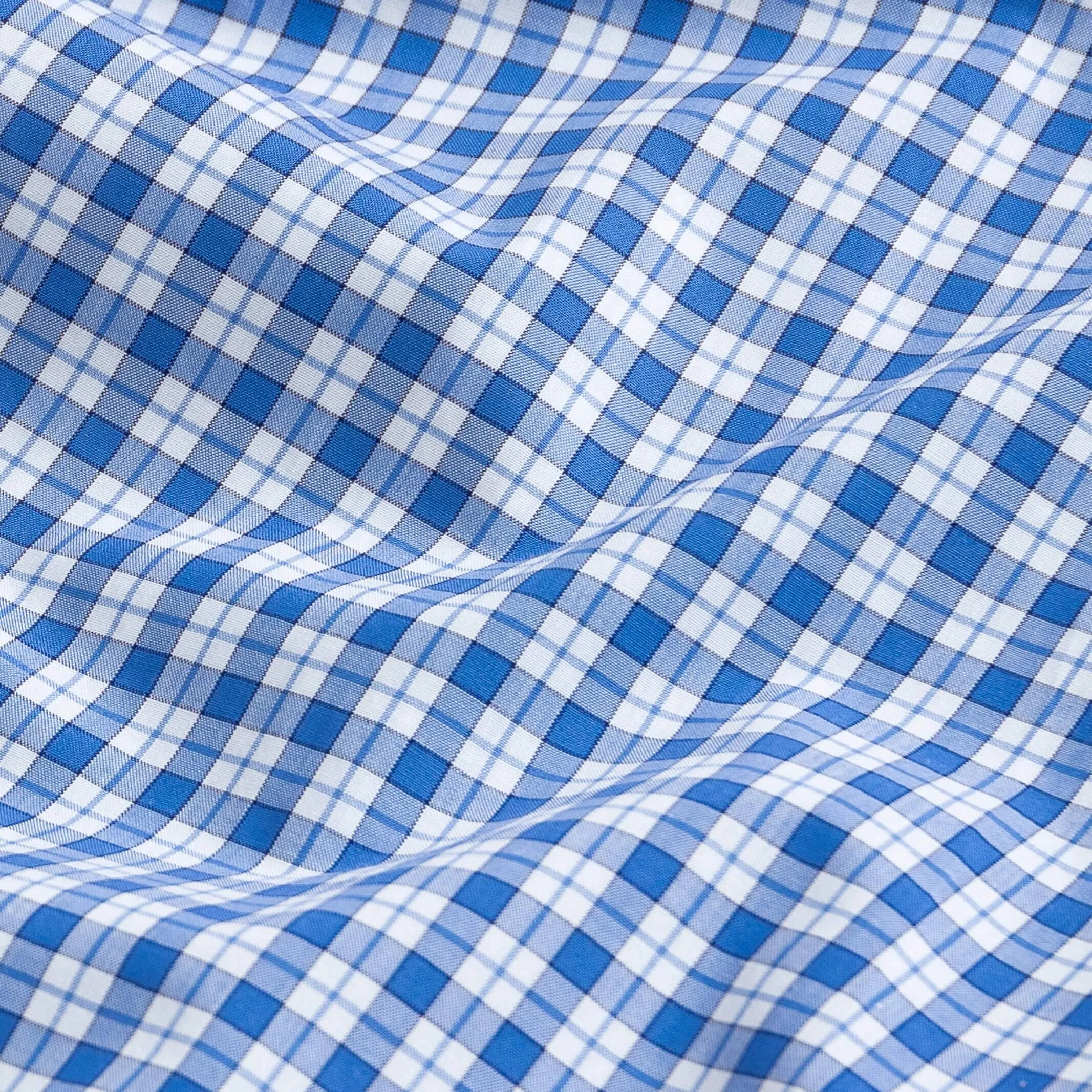 The Cobalt Thomas Mason Terranova Plaid Custom Shirt