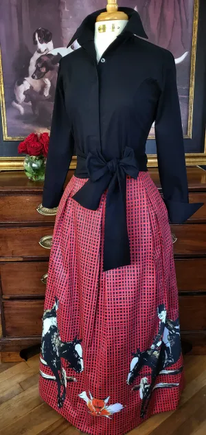THE DUKE SKIRT IN CRIMSON