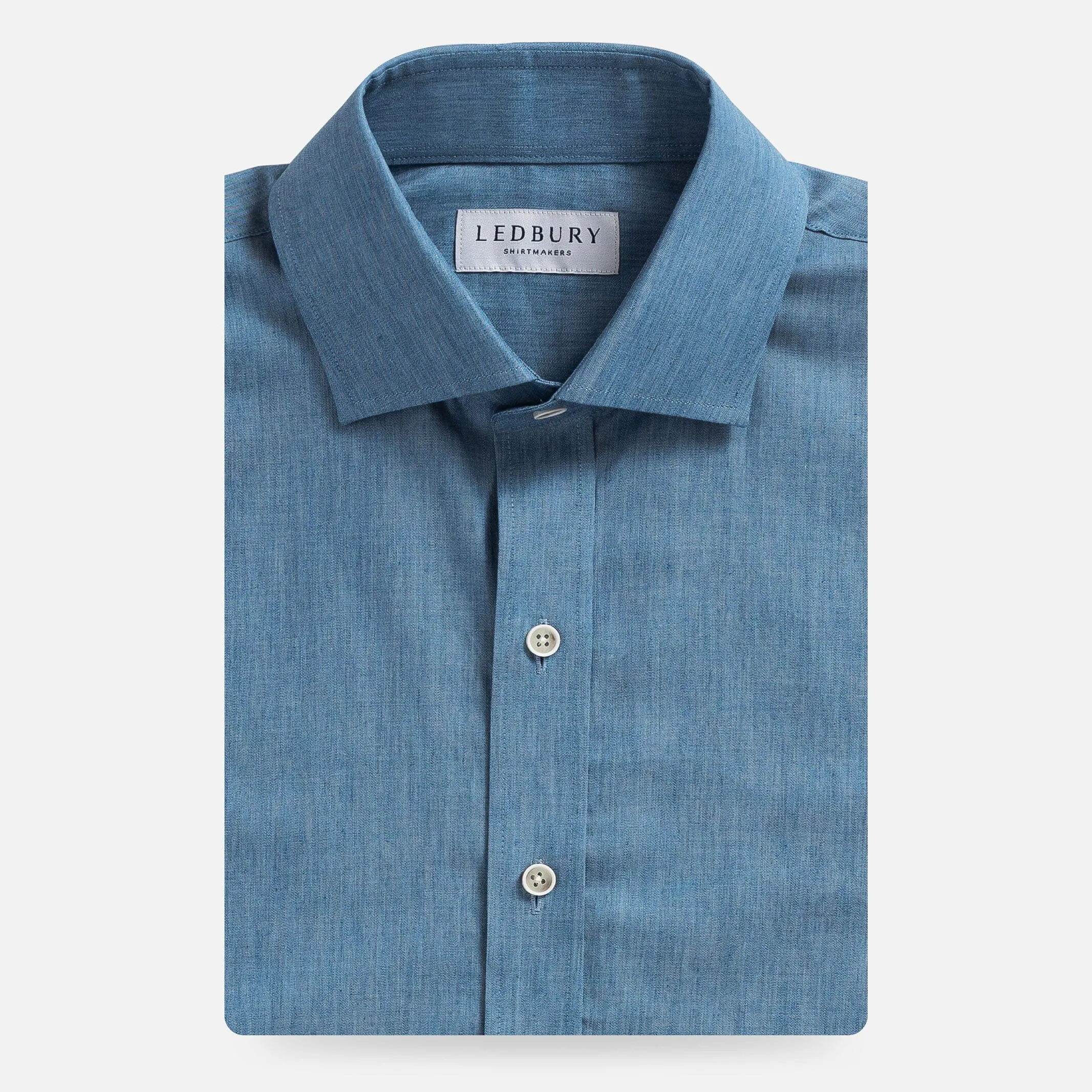The Washed Blue Nelson Chambray Custom Shirt