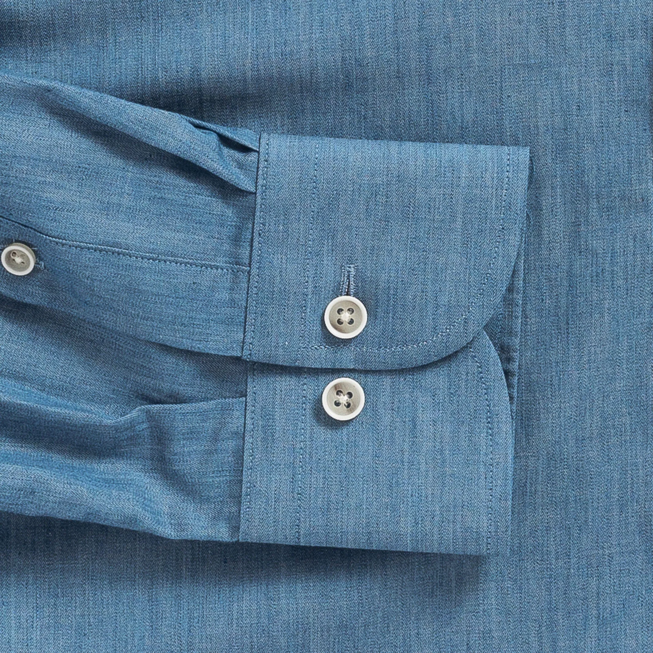 The Washed Blue Nelson Chambray Custom Shirt
