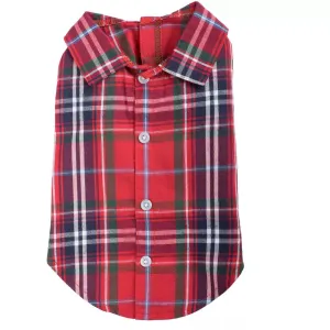 The Worthy Dog Red Plaid Shirt