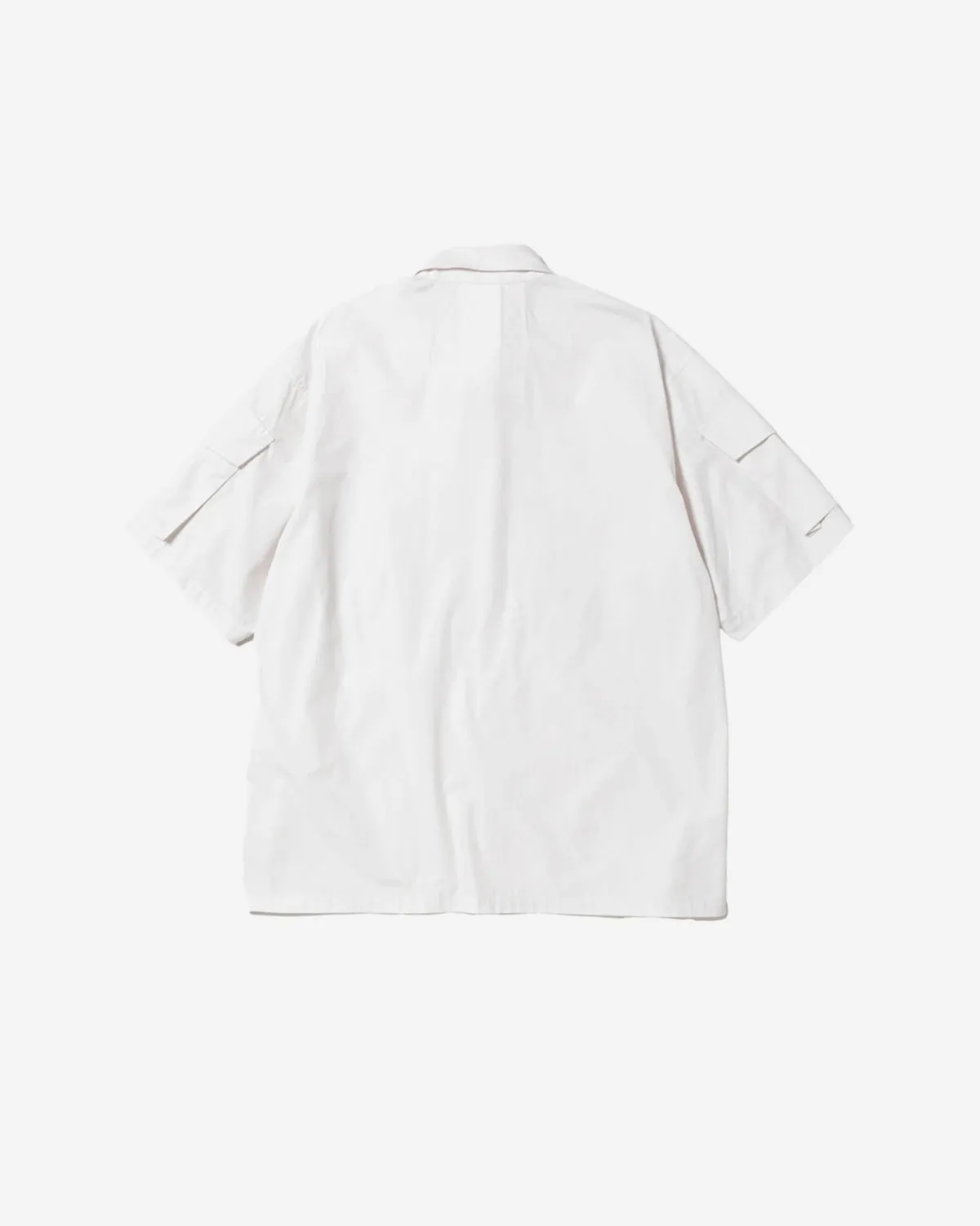 Trinity Chambray Safari SS Shirt - White
