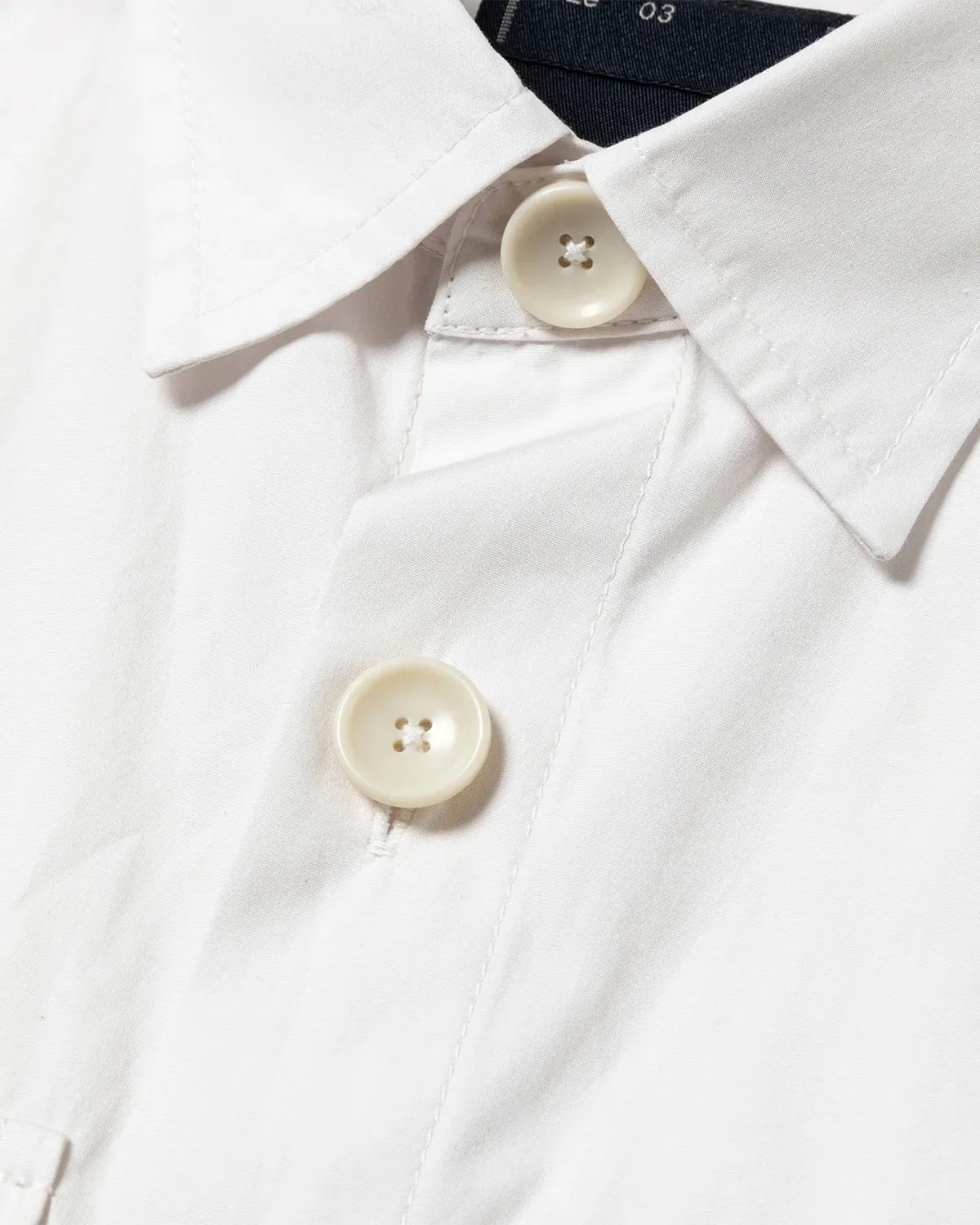 Trinity Chambray Safari SS Shirt - White