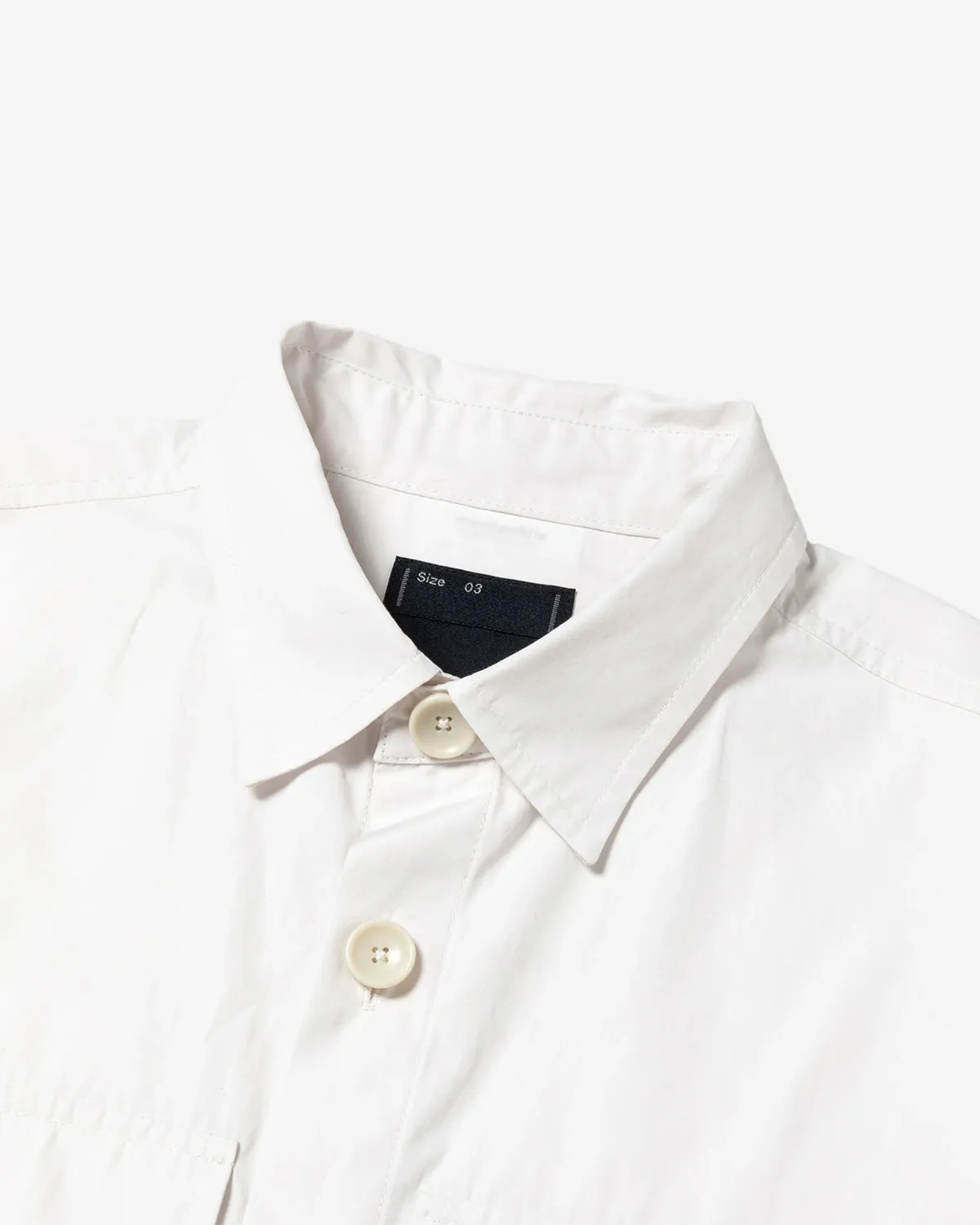 Trinity Chambray Safari SS Shirt - White