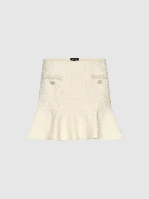 Tweed Mini A-Line Skirts