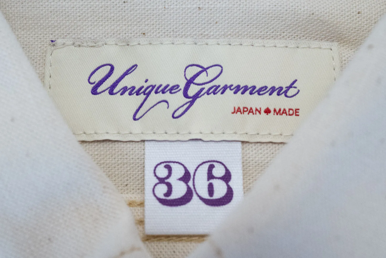 Unique Garment 9oz 'Stanley' Selvage Chambray Work Shirt (Cream)
