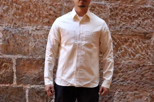 Unique Garment 9oz 'Stanley' Selvage Chambray Work Shirt (Cream)