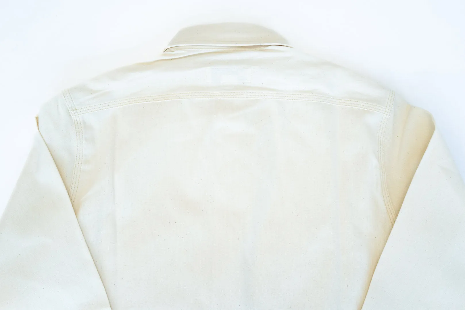 Unique Garment 9oz 'Stanley' Selvage Chambray Work Shirt (Cream)