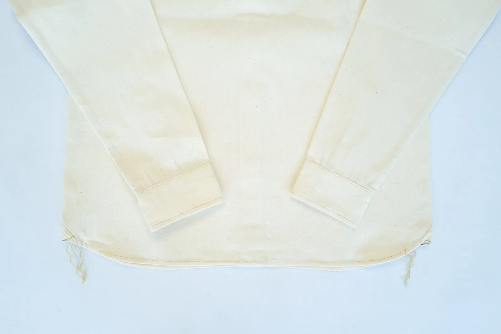 Unique Garment 9oz 'Stanley' Selvage Chambray Work Shirt (Cream)