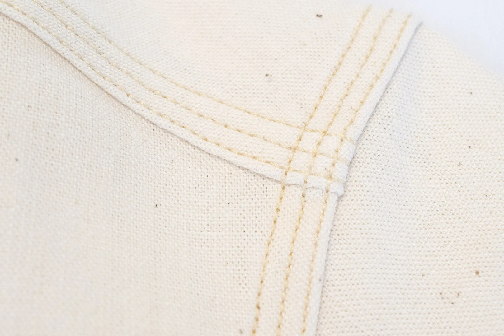 Unique Garment 9oz 'Stanley' Selvage Chambray Work Shirt (Cream)