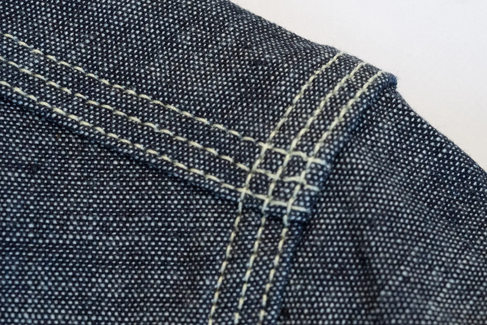Unique Garment 9oz 'Stanley' Selvage Chambray Work Shirt (Indigo)