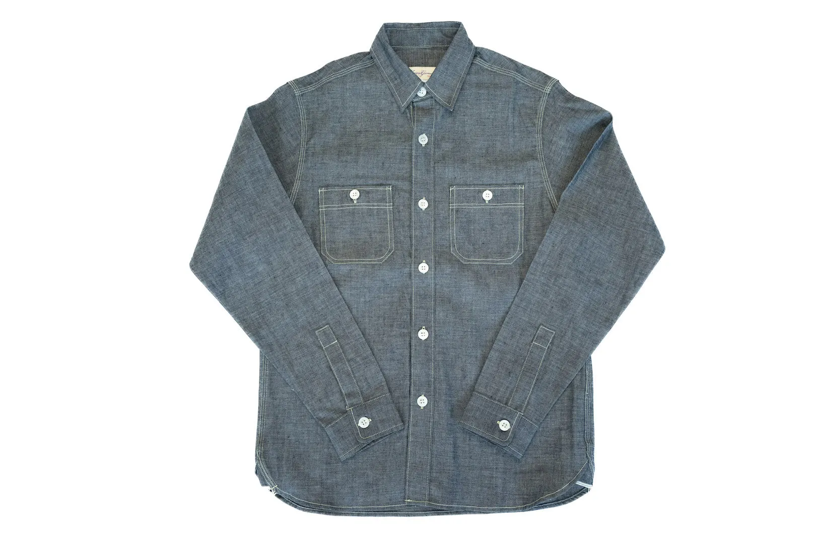 Unique Garment 9oz 'Stanley' Selvage Chambray Work Shirt (Indigo)