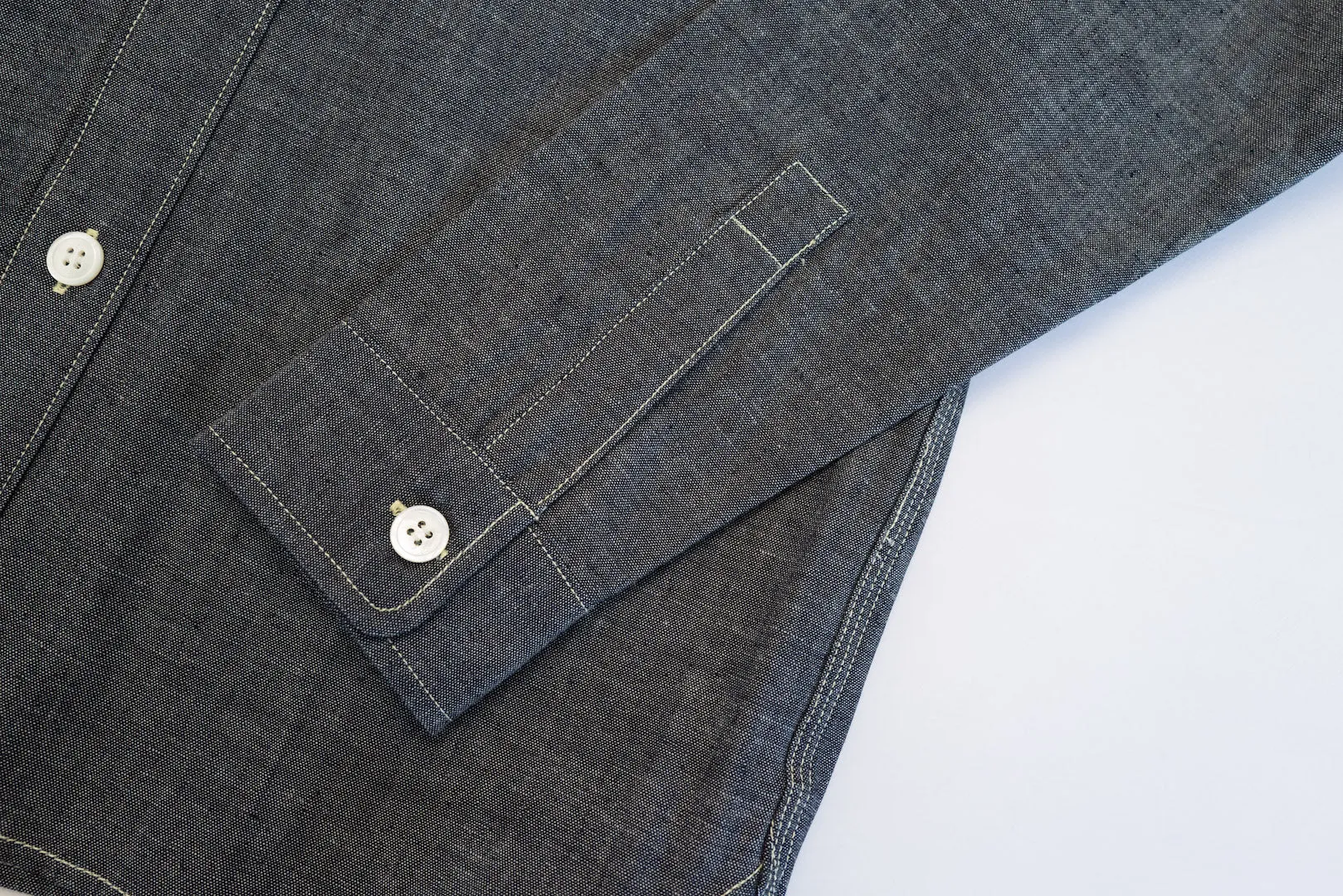 Unique Garment 9oz 'Stanley' Selvage Chambray Work Shirt (Indigo)