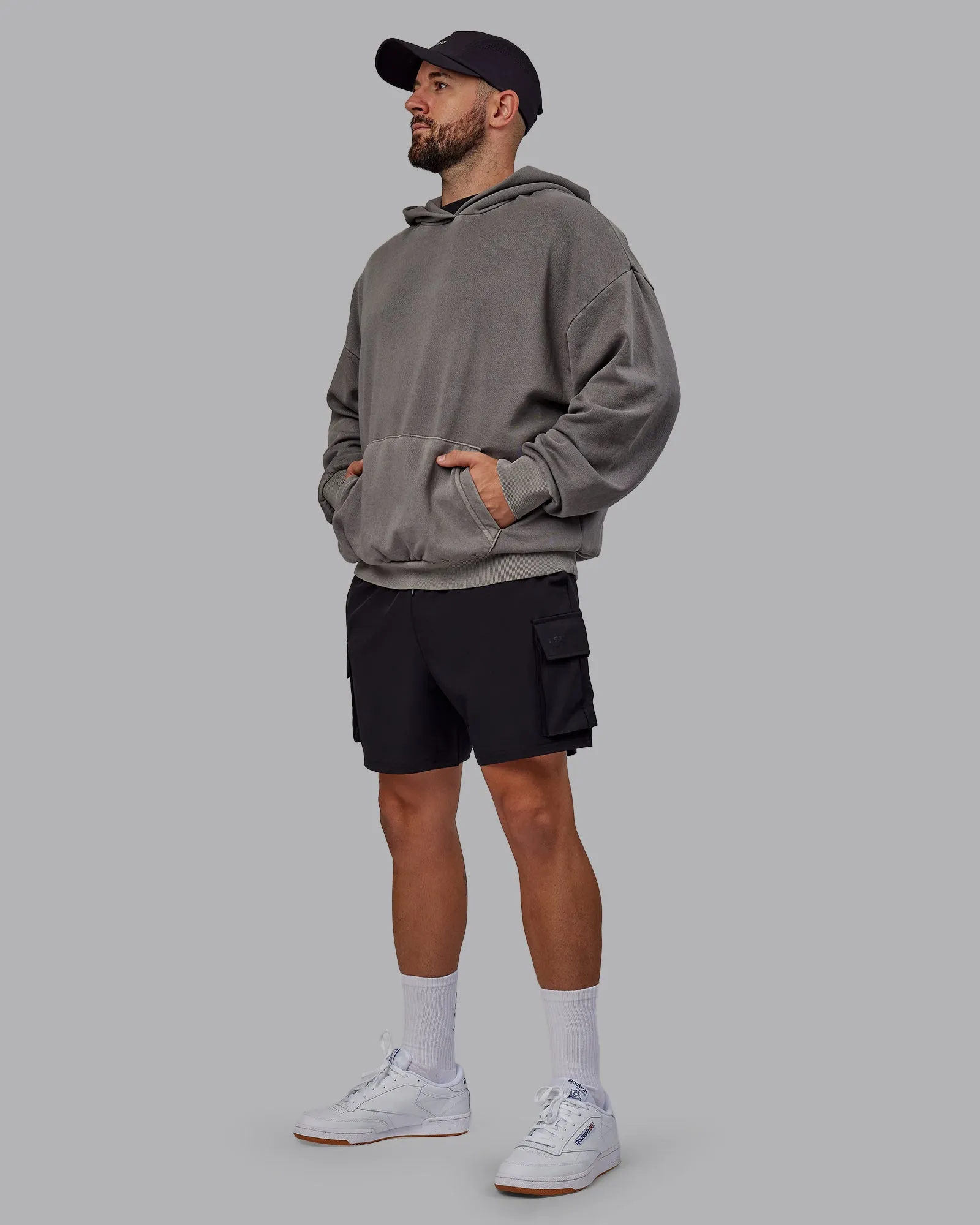 Unisex Miami 25 Washed Hoodie Oversize - Storm Front