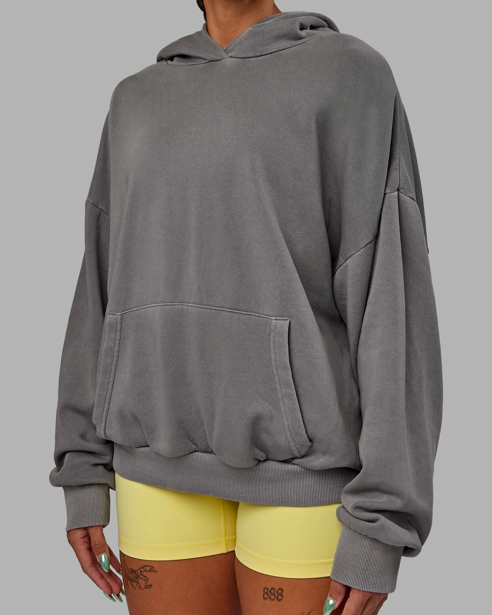 Unisex Miami 25 Washed Hoodie Oversize - Storm Front